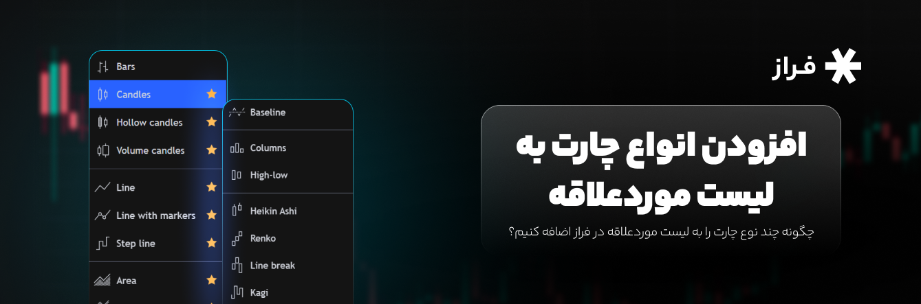 چگونه چند نوع چارت را به لیست موردعلاقه در فراز اضافه کنیم؟