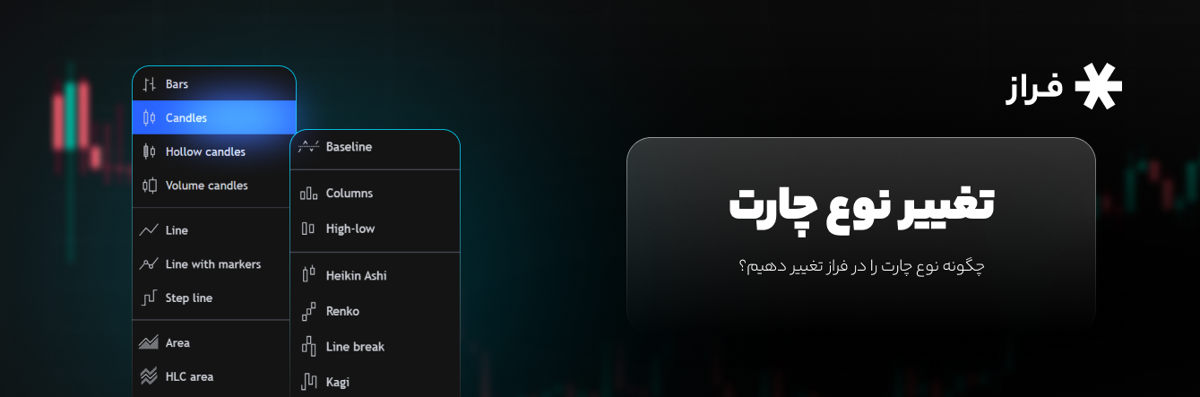 چگونه نوع چارت را در فراز تغییر دهیم؟