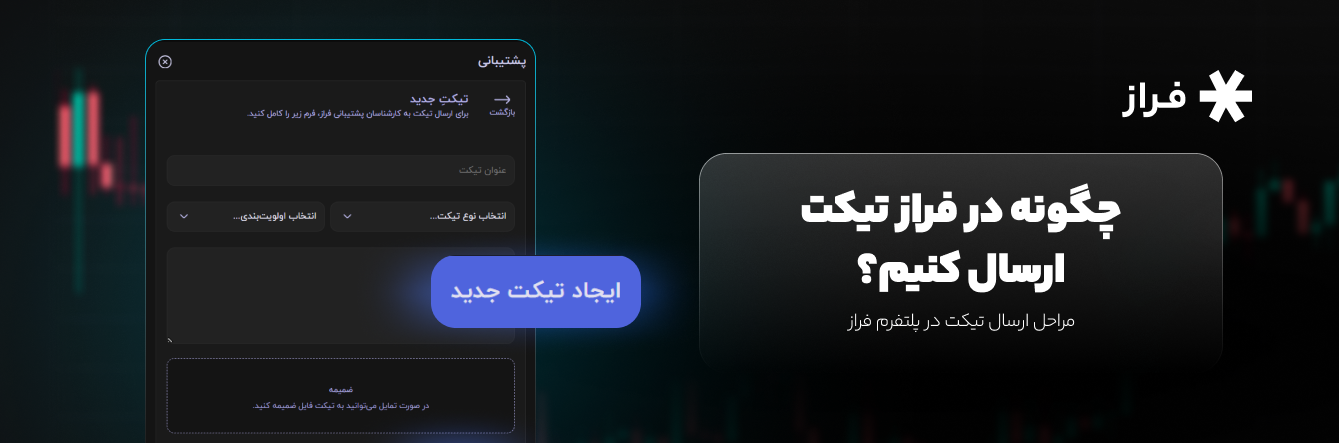 چگونه در فراز تیکت ارسال کنیم؟