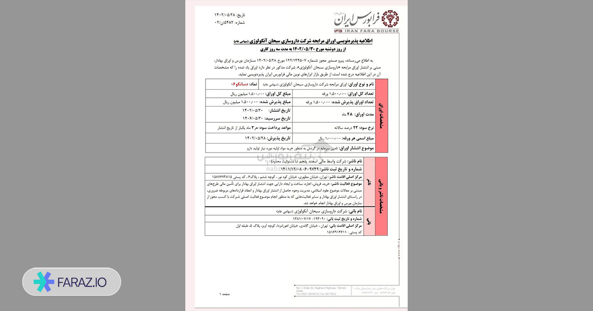 پذیره نویسی صندوق