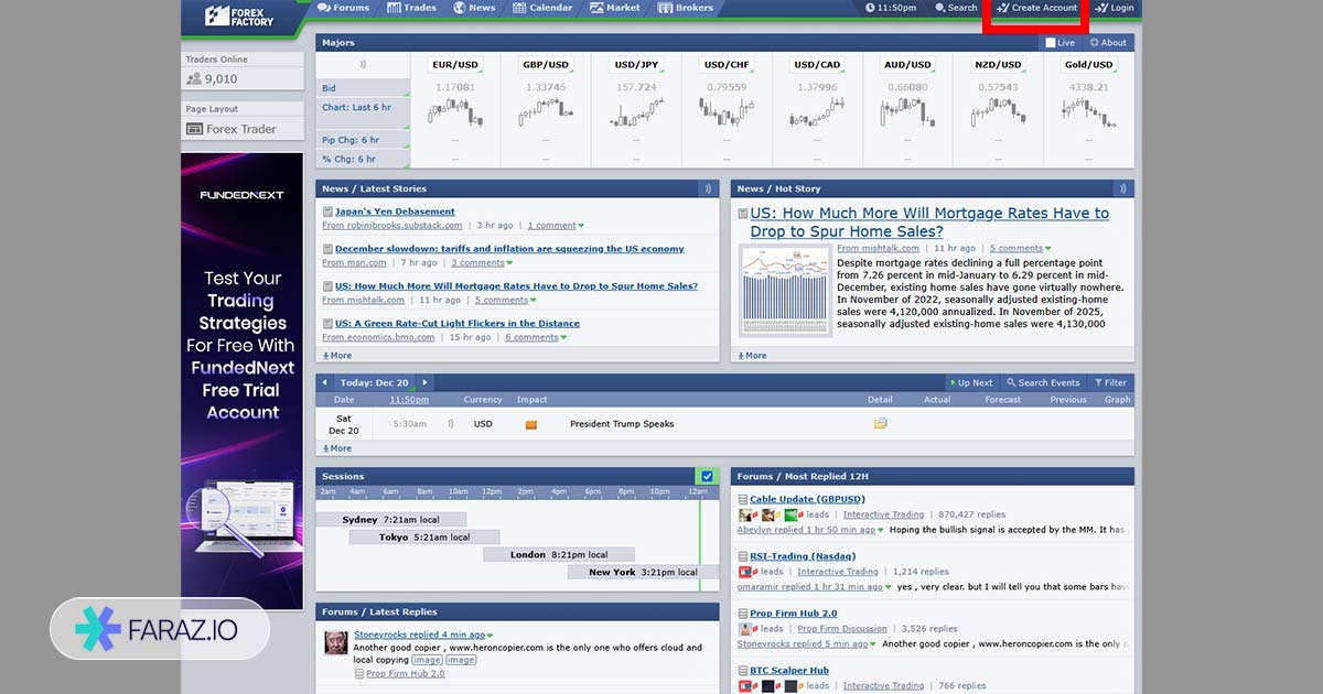 بخش ساخت حساب