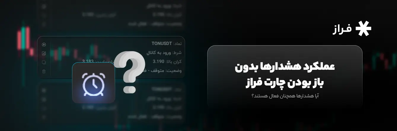 فعالیت هشدارهای فراز بدون باز بودن چارت