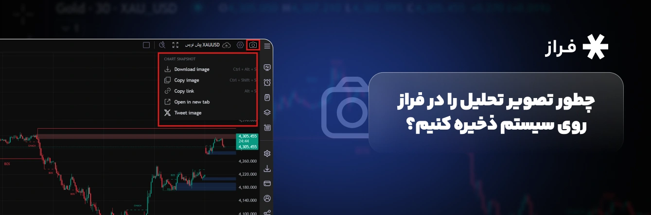 چطور تصویر تحلیل را در فراز روی سیستم ذخیره کنیم؟