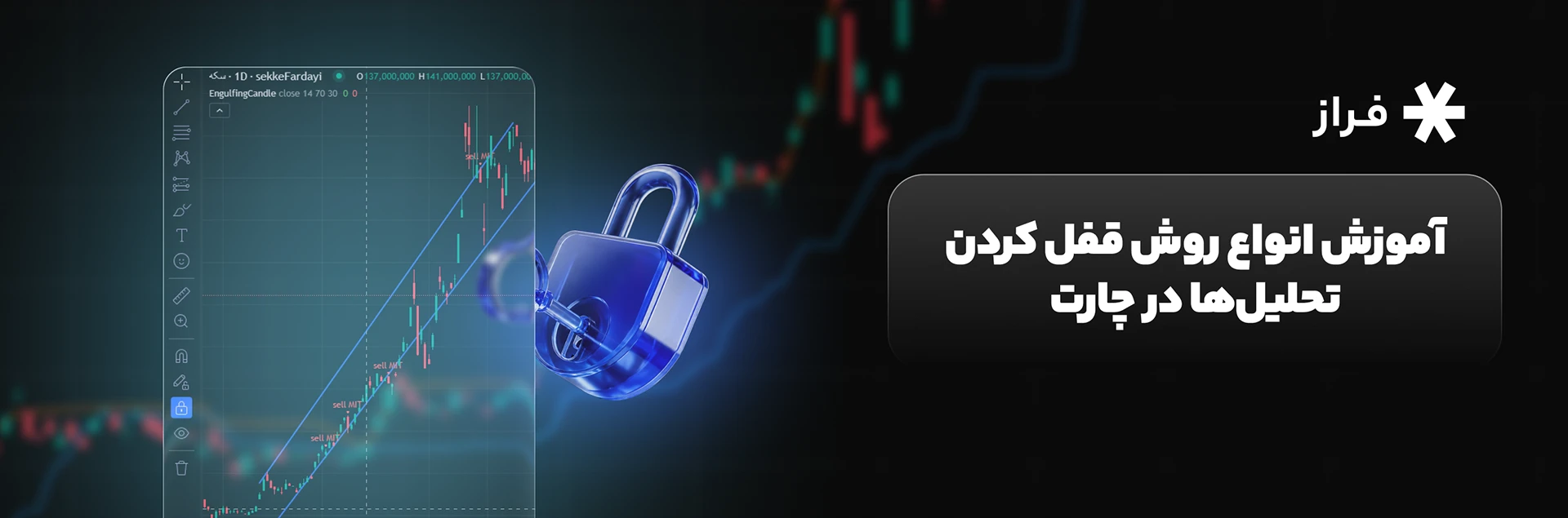 آموزش انواع روش قفل کردن تحلیلها در چارت