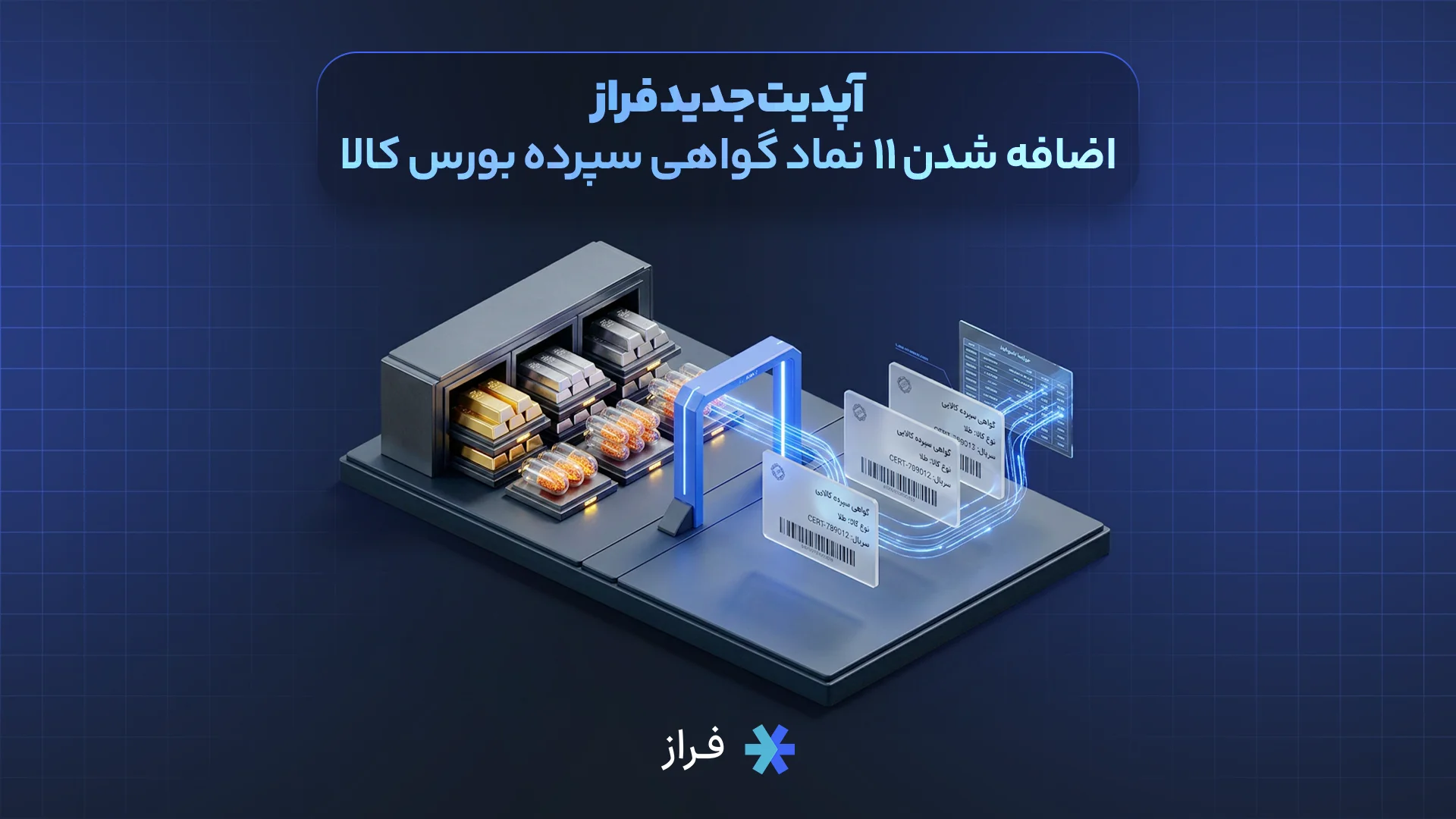 آپدیت جدید فراز: اضافه شدن ۱۱ نماد گواهی سپرده بورس کالا