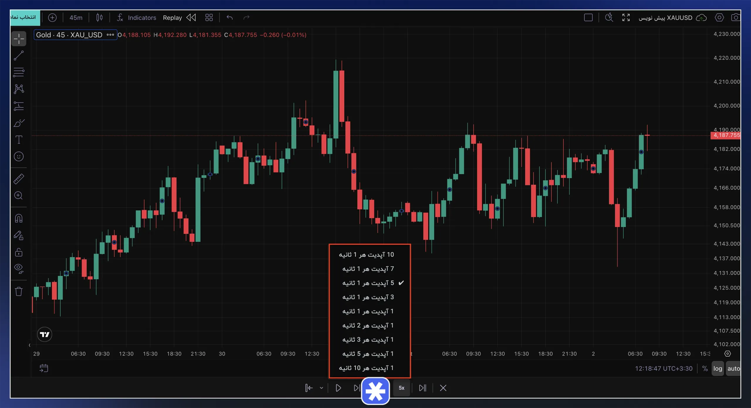 تنوع در سرعت اجرای بازپخش